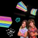 Glow in the Dark Fluorescent Bracelets with Connectors, 100 pcs