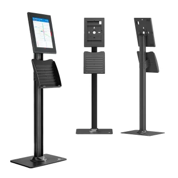 Tablet Advertising Floor Stand Maclean MC-960 B 10.9"-11", Lockable, Black