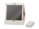 Jewelry Case Display Box Storage Organizer With Mirror, White