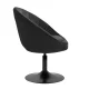 Velvet Swivel Beauty Chair 4Rico QS-BL12B, Black