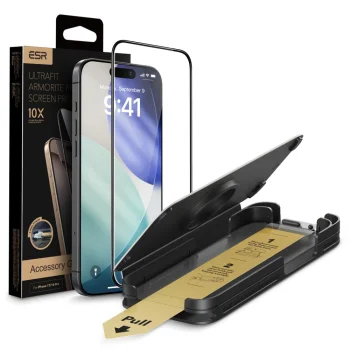 ESR UltraFit Armorite Pro Tempered Glass for iPhone 17 Pro, Clear