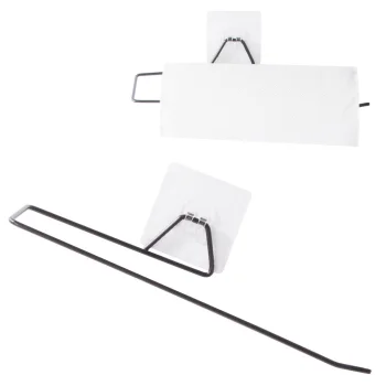 Metal Paper Towel Holder with Suction Cup, 30x9 cm