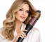 2-in-1 Hot Air Hair Dryer Brush and Straightener 80W, Black