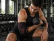Elastic Elbow Joint Support Band, Grey/Orange