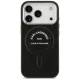 Karl Lagerfeld Embossed Open Ring RSG MagSafe Case for iPhone 17 Pro / 18 Pro, Black