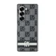 DKNY Checkered Pattern Printed Stripes Case for Samsung Galaxy Z Fold 6, Black