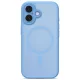 Tech-Protect MagPeak MagSafe CC case for iPhone 17, matte blue