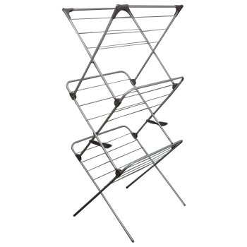 ModernHome Vertical 3-Tier Clothes Drying Rack, 15m Drying Space