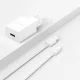 Dudao A4EU USB-A 2.1A Wall Charger with USB-C Cable - White
