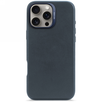 Decoded Leather Backcover MagSafe Phone Case Cover iPhone 16 Pro Max - navy blue