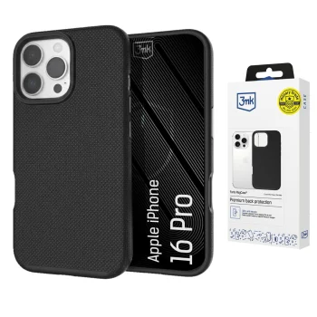 Telefono dėklas 3mk Fortis MagCase skirtas iPhone 16 Pro, MagSafe, juodas