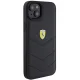 Ferrari iPhone 15 Plus Case Quilted Metal Logo, Black