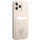 Guess 4G Triangle Logo Cardslot Case for iPhone 13 / 13 Pro - Pink