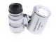 Pocket Microscope / Jeweler\'s Loupe 60x with 2 LED and UV Light