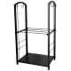 Metal Fireplace Log Rack with Fireplace Tool Set