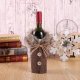 Christmas Wine Bottle Cover Sweater Decoration, Brown