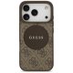 Guess 4G Circle Classic Logo MagSafe Phone Case Cover iPhone 17 Pro - brown