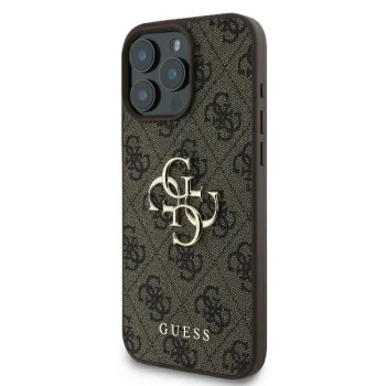 Guess iPhone 16 Pro Max Case 4G Big Logo, Brown