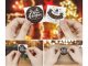 Decorative Christmas Stickers on a Roll 500 pcs, Holiday Gift Labels, Colourful