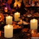 LED Candle with Moving Flame and Wax Effect, 7 cm