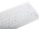 USB Silicone Keyboard, Silent, Waterproof, White