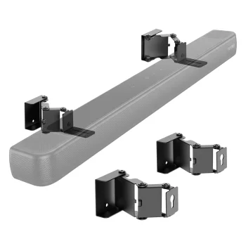 Maclean MC-177 Soundbar Wall Mount Bracket, up to 10 kg, Black