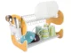 Two-Tier Dish Drying Rack with Tray, 50.5x34x29 cm