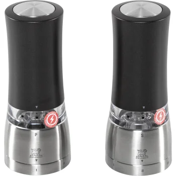 Peugeot Daman u'Select Electric Salt and Pepper Mill Set 16 cm, Black