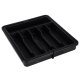 Expandable Cutlery Drawer Organizer, Adjustable Utensil Tray, Black
