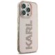 Karl Lagerfeld iPhone 16 Pro Max vāciņš IML Rhinestones Logo, rozā