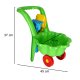 Bērnu Ķerra Ratiņi Konteiners, Zaļš | Kids Wheelbarrow