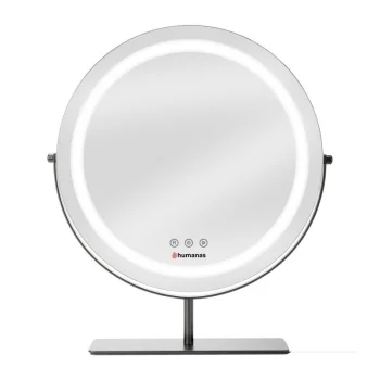 Humanas HS-HM Scarlet Makeup Mirror with LED Lighting, Black