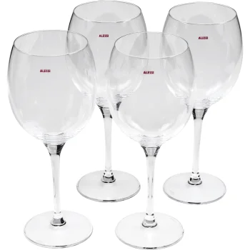 Alessi Mami-XL White Wine Glasses Set SG119/1S4, 4 Pieces, 450 ml