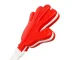 Sports Fan Hand Clapper Noise Maker for Stadium Matches, white-red