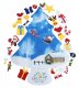 Felt Christmas Tree for Kids, 100 cm, DIY, with 30 Decorations, Multicolor