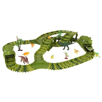 Dinosaur Racing Track with Car XXL, 240 Pieces