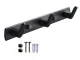 Wall-Mounted Clothes and Towel Rack, 3 Hooks, 24.5 cm, Black