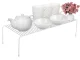 Adjustable Metal Kitchen Shelf Organizer, White