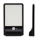 Solar Street Lamp with 36 LEDs and Motion Sensor, Black