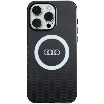 Audi iPhone 15 Pro Max Case IML Big Logo MagSafe, Black