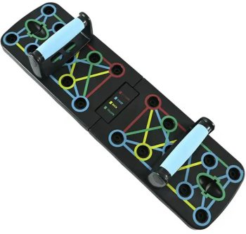 Multifunctional Push-Up Board 14in1 with Handles, Black