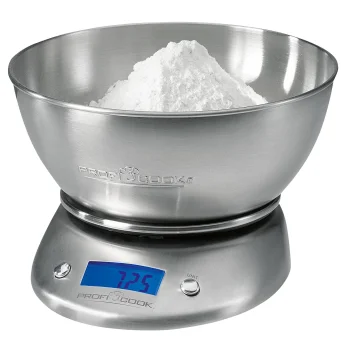 Proficook PC-KW 1040 Digital Kitchen Scale with Bowl, Silver