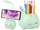 Kids LED Night Light with Organizer and Phone Stand, Green