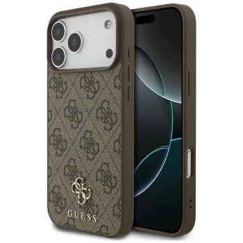 Guess 4G Small Classic Logo MagSafe Case for iPhone 17 Pro Max / 18 Pro Max - Brown