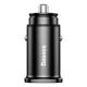 Baseus Square Smart Car Charger 2x USB QC 3.0 SCP AFC 30W, Black