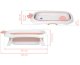 Ricokids RK-280 Foldable Baby Bath Tub with Cushion, White/Pink