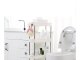 Storage Trolley on Wheels, Rolling Cart Organizer Shelf for Bathroom Kitchen Laundry Room Narrow Places