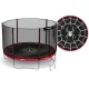 Neo-Sport Garden Trampoline 252 cm (8 ft) with Outer Net and Ladder