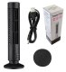 Bladeless USB Tower Fan 2.5W, Black