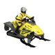 Radiovadāms sniega motocikls REVOLT TG1016 Trail Blazer 2.4GHz Off-Road LED, dzeltens